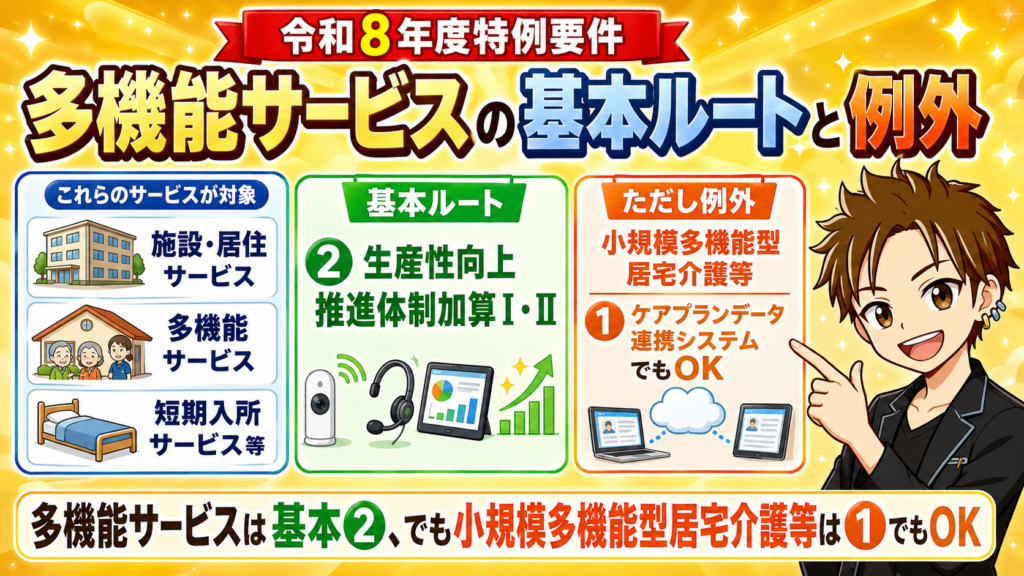 多機能サービス小規模多機能型居宅介護等令和８年度介護報酬改定過去問加算要件予想問題ケアマネ試験対策